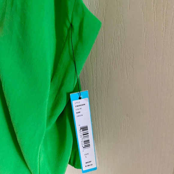 NWT ALICE + OLIVIA Silk Tank Bubble Hem - Picture 5 of 9